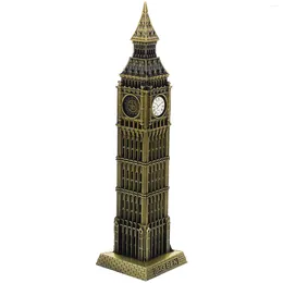 Wall Clocks Big Ben Model Uk Architectural Props Statuette Bronze Decorative Alloy London Landmark Statues