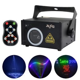 AUCD IR Remote Control SD Card Programme Edit ILD DMX Animation Scan RGB Fullcolor Laser Projector Lights Disco Party DJ Show Stage 243q