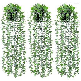 Decorative Flowers Artificial Vine Green Plant Hanging Ivy For Home Garden Decoration Wreath Outdoor Wedding Party Decor Leaves Fake
