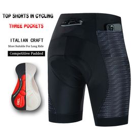 3 pocket Cycling Bib Shorts 2023 New Men's MTB Bicycle Summer Lycra 5D Pad Outdoor Cycling Pants Quick Drying Cycling shorts