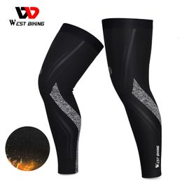 Arm Leg Warmers WEST BIKING Warm Windproof Cycling Leg Warmers Men Women MTB Bike Bicycle Sports Running Basketball Soccer Compression Leggings 230724