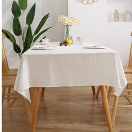 Table Cloth Solid Color White Tablecloth Fashion Dinner Room Plain Cover Manteles Para Mesa Rectangulares En Tela