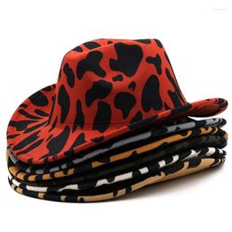 Berets Cowboy Hat For Outdoor Thicken Woman Men Windproof Model Show R7RF