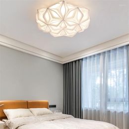 Ceiling Lights Simple And Warm Creative Colorful PVC Flower Lamps Bedroom Decor Remote Control Dimmable LED Wall Light Fixtures