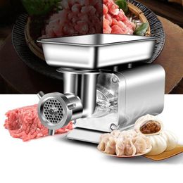 LINBBOSS Electric Meat Grinder Mincer Machine 1100W Commercial Sausage Stuffer Maker for Restaurants Beef Fish Supermarkets
