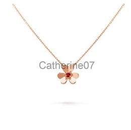 Pendant Necklaces frivole pendant necklace 3 leaf clover necklace Multiple specifications Multiple styles gold rose gold silver crystal diamond neckl J230725