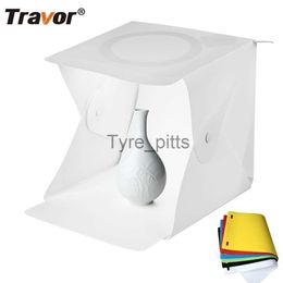 Flash Diffusers Travor Photo Box 20*20*20cm Portable Photography Studio SoftBox LED Light Box with Light Dimmer Foldable for Display Photo Tent x0724 x0724