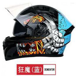 Motorcycle Helmets JIEKAI High Quality ABS Dual Lens Full Face Protection Helmet DOT ECE Certified Rally And Kart Capacete JK-316