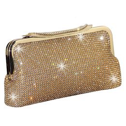 Evening Bags Women Clutch Bag Diamond Female Silver Day Wedding Purse Party Banquet BlackGold Bolsas Mujer 230725