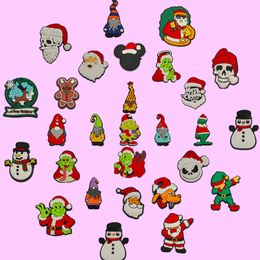 Shoe Parts Accessories Funny Merry Christmas-T1065 Cartoon Charms For Clog Sandals Unisex Decoration Cute Jig Party Gift Drop Delivery