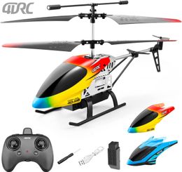 Intelligent Uav 4DRC M5 Remote Control RC Helicopter with Gyro High Altitude Maintenance Drone 3.5 Channel Indoor Flight Children's Toys 230720