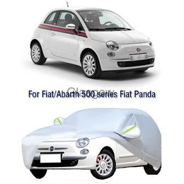 Car Sunshade Small Car Full Cover Fit for AbarthFiat Panda Fiat 500 Benz Smart fortwo forfour Ice Snow Dust UV Shade Cover Lightweight x0725