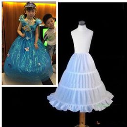 Flower Girl Kids Petticoat Children Crinoline Undersakirt Slip for Little Girl 55cm Long 3-Hoops High Quality Fast 263c