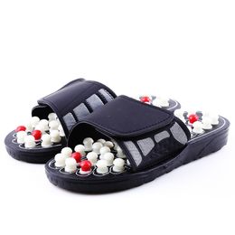 Slippers Acupoint Massage Slippers Men/Women Sandals Feet Chinese Acupressure Therapy Rotating Foot Massager Shoes Unisex 230724