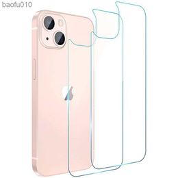 2PCS Back Tempered Glass Screen Protector for IPhone 12 11 13 14 Pro Max XS XR X Mini 10 8 7 Plus SE 2022 13Promax I Phone Film L230619