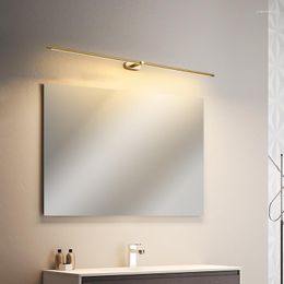 Wall Lamps Simple Led Lamp Bathroom Vanity Light Bedside Metal Indoor Modern Sconces Mirror Fixtures Living Room