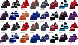 Winter Football Beanies Sport Knit Hat Pom Hats Hot 32 Teams Colour Knits Mix Match Order All Caps Alabama Florida Beanie