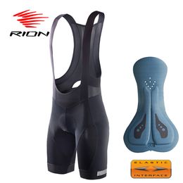 Cycling Bib Shorts RION Cycling Shorts Men MTB Road Bike Bib Shorts Elastic Interface Cushion Long Distance Padded Tights Motorcycle Bibs 230725