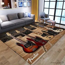 Carpets Modern Instruments Living Room Carpet Bedroom Bedside Large Area Rug Anti-slip Soft Balcony Floor Mat Home Decor R230725