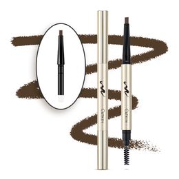 Eyebrow Enhancers Eyebrow Pencil Precise Pencil with Built-in Brush and Free Refill Black Brown 0.15g*2 230725
