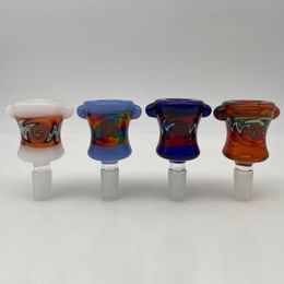 Colourful 14mm Bowl Glass Bong Accesories Glass Bowl High Quanlity Cheap Small Glass Bowl for Adult 3 pieces