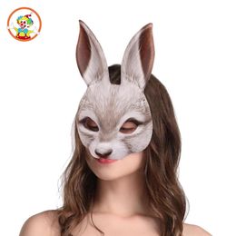 Easter Halloween Mardi Gras Carnival Party Masquerade Mask EVA Half Face Rabbit Animal Mask