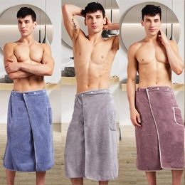 Towel 1 Set Mens Wearable Magic Bath With Pocket Swimming Soft Beach Blanket Shower Skirt Sports Gym Towels Bathrobe Fast Drying