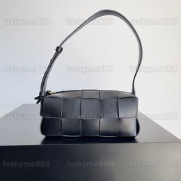 10A Mirror Quality Designers Brick Cassette Hobo Bags Small 23.5cm Sheepskin Luxurys Handbags Real Leather Weave Black Purse Womens Shoulder Bag With Box