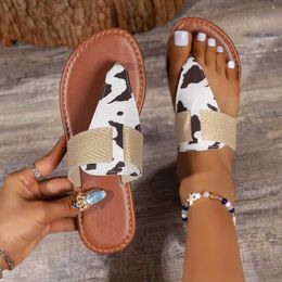 Slippers 2023 Summer Women's Clip-toe Slippers Casual Outdoor Non-slip Light Beach Shoes Ladies Flat Slip-on Flip Flops Plus Size 36~43 L230725