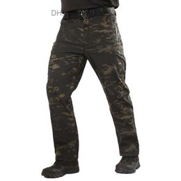 Men's Pants Winter Fleece Shark Skin Soft Shell Tactical Pants Military Camouflage Pants Men Windproof Waterproof Warm Camo Army Pants S-3XL 201218 Z230726