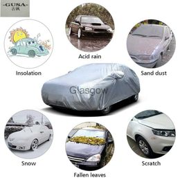 Car Sunshade Buildremen2 Three Layers Cotton Car Cover Waterproof Shield Rain Hail Prevent Dust Proof Auto Cover For SUV Sedan Hatchback x0725