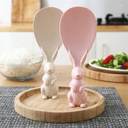 Spoons Wheat Straw Can Be Vertical Rice Shovel Cooker Serving Spoon Creative Non-stick Cartoon