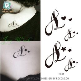 Waterproof Temporary Tattoo Sticker little music love letter tatto small size flash tatouage fake tatoo for girl women kids