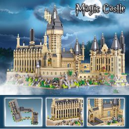 Action Toy Figures K Built Magic Castle Micro Mini Building Blocks DIY 3D Bricks Model for Kids Potter Toys Adult Gift Desktop Decoration 230724