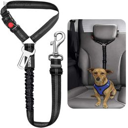 Two-in-one Dog Safety Belt Pet Car Safety Belt Can Be Adjusted for Pet Accessories of Cat and Dog Collar Dog Collar Cat Collar L230620