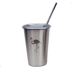 Mugs Animal Elk Zebra Design Beer Mug 304 Stainless Steel Coffee Cup Kitchen Drinkwares Glass Tumbler 350ml/500ml