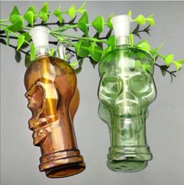 Glass Pipes Smoking blown hookah Manufacture Hand-blown bongs Coloured Skeleton Glass Water Smoke Bottle 2023