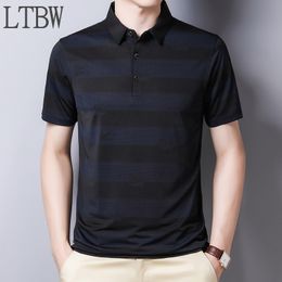 Men's Polos LTBW Ariival Men Fashion Polo T shirt Short Sleeve Casual Business Shirts T shirts Cotton Clothing Summer Shirt 230724