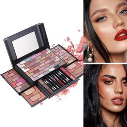 Eye Shadow All-in-one Professional Makeup Set Multi-function Cosmetic Box Eyeshadow Blushes Lipstick Brow Powder Cosmetic Kits Case 230724