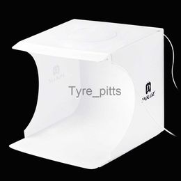 Flash Diffusers Portable 2 LED Panels Folding lightbox Photography Photo Studio Softbox Lighting Kit Light box for iPhone Digital DSLR Camera x0724 x0724