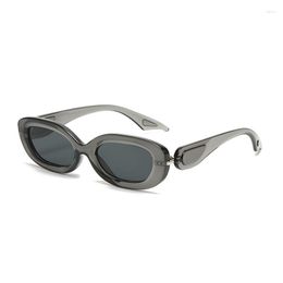 Sunglasses Fashion 2023 In Vintage Oval Sunglass Women Gradient Candy Colour Shades Eyewear Retro Brand Design UV400 Sun Glasses