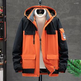 Men's Jackets Winter Thick Warm Waterproof Jacket Men Casual Windproof Plus Velvet Parkas Outdoor Camping Hiking Thermal Hooded Coat L-8XL