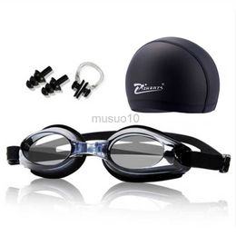 Goggles New Men Women Kids Adult Sports Diving Eyewear Swim Cap Swimming Glasses Anti-fog Waterproof Swim Goggles Earplug Pool Equipment HKD230725