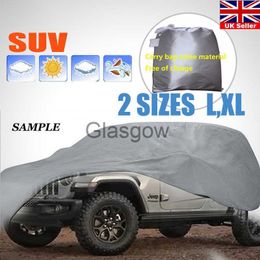 Car Sunshade Car Covers Size SUV LXL Indoor Outdoor Full Car Cover UV Snow Dust Rain Resistant Protection Outdoor Indoor x0725