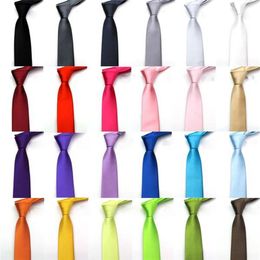 Mens Necktie Satin Tie Stripe Plain Solid Colour Tie Neck Factory's 2017 Super Cheap Wedding Accessory FG213y