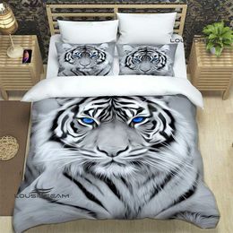 3D tiger printed Bedding Sets exquisite bed supplies set duvet cover bed comforter set bedding set luxury birthday gift L230704