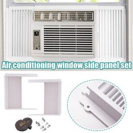 Curtain Window Air Conditioner Side Panel Swith Frame Set Adjustable Insulation AC For "Clip On" And "Flat" Frames