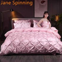 Bedding Set Luxury Duvet Cover Sets Bedspreads Bed Set Red King Double Bed Comforters No Sheet L230704