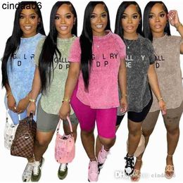 2YK Plus Size 3xl Designer Women Tracksuits Two Piece Set Letter Printed Casual Sportsuit Hot Female Outfits