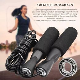 Jump Ropes Sports Boxing Jumping Rope Adjustable Bearing Speed Fitness Black Training Jumping Rope Family Fitness Training 230725